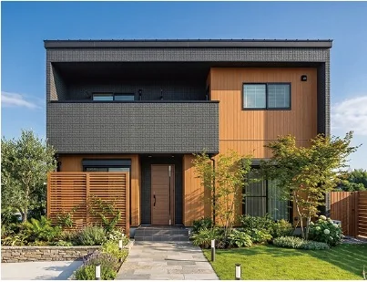 施工例：平屋建て住宅の外観